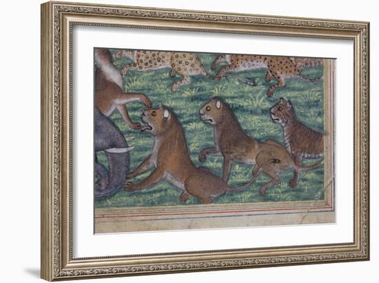 Detail from the Jackal Who Pronounced Himself King, C.1560-65-null-Framed Giclee Print