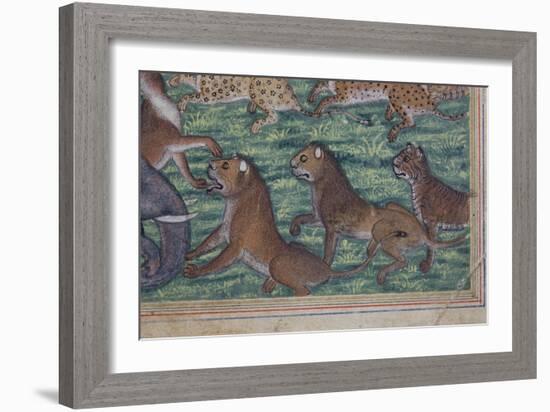 Detail from the Jackal Who Pronounced Himself King, C.1560-65-null-Framed Giclee Print