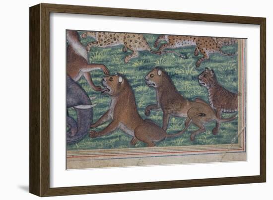 Detail from the Jackal Who Pronounced Himself King, C.1560-65-null-Framed Giclee Print