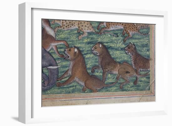 Detail from the Jackal Who Pronounced Himself King, C.1560-65-null-Framed Giclee Print