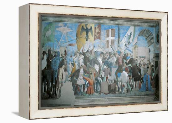 Detail from the Legend of the True Cross Showing Battle of Heraclius I Against Chosroes II-Piero della Francesca-Framed Premier Image Canvas