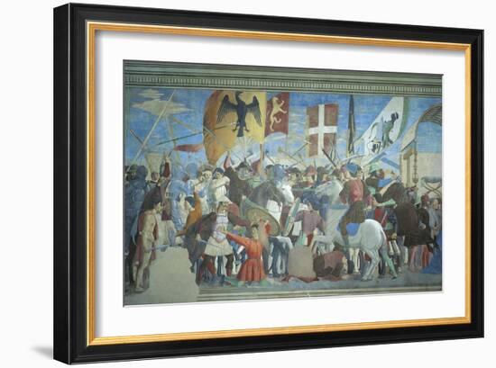 Detail from the Legend of the True Cross Showing Battle of Heraclius I Against Chosroes II-Piero della Francesca-Framed Giclee Print