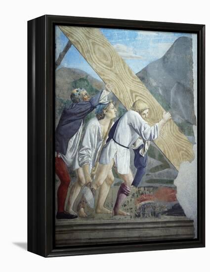 Detail from the Legend of the True Cross Showing Transport of Sacred Wood-Piero della Francesca-Framed Premier Image Canvas