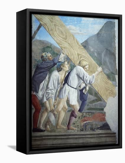 Detail from the Legend of the True Cross Showing Transport of Sacred Wood-Piero della Francesca-Framed Premier Image Canvas