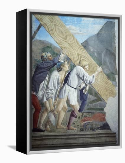 Detail from the Legend of the True Cross Showing Transport of Sacred Wood-Piero della Francesca-Framed Premier Image Canvas