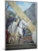 Detail from the Legend of the True Cross Showing Transport of Sacred Wood-Piero della Francesca-Mounted Giclee Print