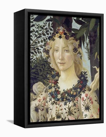 Detail from the Painting "Primavera": Head of Flora-Sandro Botticelli-Framed Premier Image Canvas