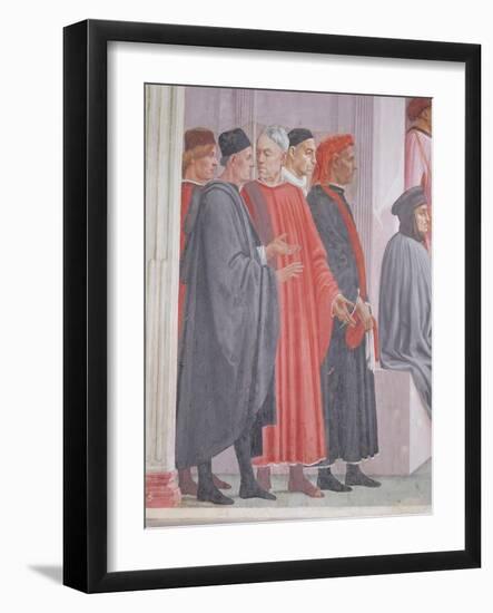 Detail from the Raising of the Son of Theophilus and St Peter Enthroned-Filippino Lippi-Framed Giclee Print