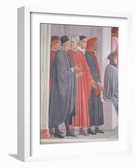 Detail from the Raising of the Son of Theophilus and St Peter Enthroned-Filippino Lippi-Framed Giclee Print