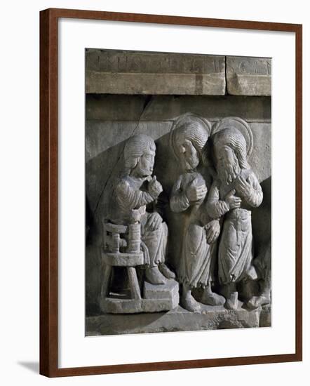 Detail from the Reliefs on the Sarcophagus of Saints Sergius and Bacchus, Early Christian Period-null-Framed Giclee Print