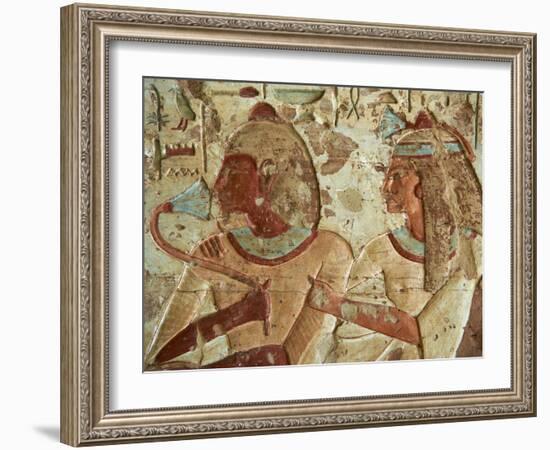 Detail from Tomb, El Kab Temple, Egypt, North Africa, Africa-Tuul-Framed Photographic Print