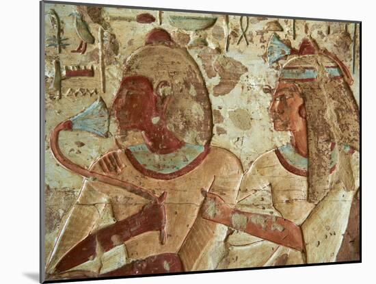Detail from Tomb, El Kab Temple, Egypt, North Africa, Africa-Tuul-Mounted Photographic Print