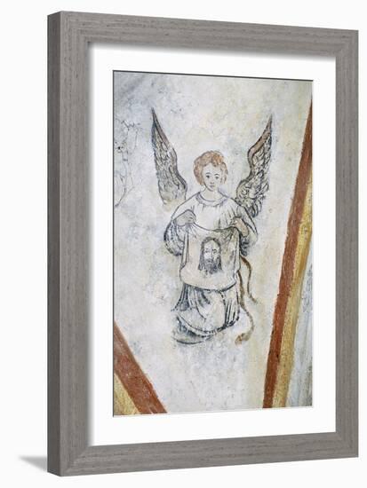 Detail from Vault Chapel with Angel and Symbol of Passion, La Vigne Castle-null-Framed Giclee Print