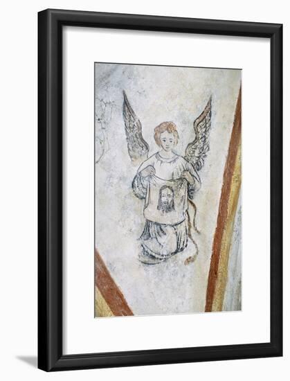 Detail from Vault Chapel with Angel and Symbol of Passion, La Vigne Castle-null-Framed Giclee Print