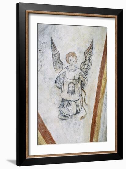 Detail from Vault Chapel with Angel and Symbol of Passion, La Vigne Castle-null-Framed Giclee Print