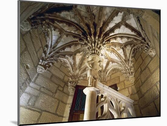 Detail from Vault of Staircase of Palazzo Chambellan of Dijon-null-Mounted Giclee Print