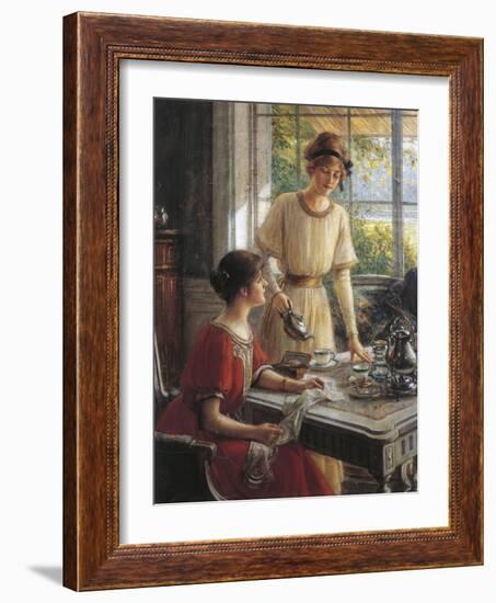 Detail from Women Having Tea-Albert Lynch-Framed Giclee Print