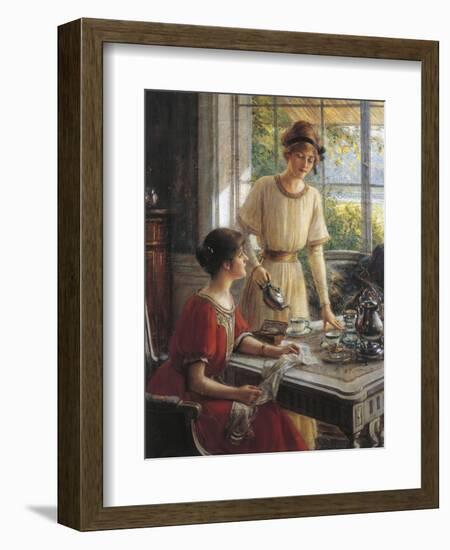 Detail from Women Having Tea-Albert Lynch-Framed Giclee Print