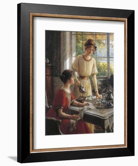 Detail from Women Having Tea-Albert Lynch-Framed Giclee Print