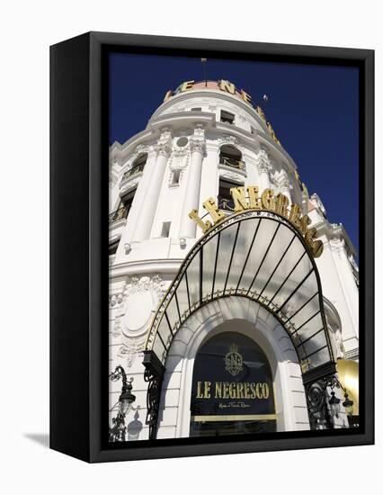 Detail, Hotel Le Negresco, Promenade Des Anglais, Nice, Alpes Maritimes, Provence, Cote D'Azur, Fre-Peter Richardson-Framed Premier Image Canvas