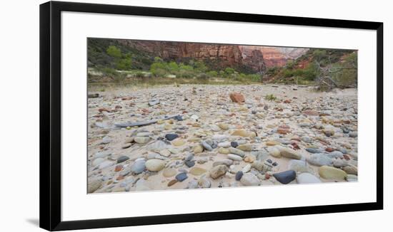 Detail in the Riverbed, Stones, Zion National Park, Utah, Usa-Rainer Mirau-Framed Photographic Print