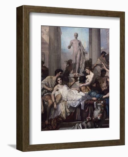 Detail, Les Romains De La Decadence (The Romans of the Decadence), 1847-Thomas Couture-Framed Giclee Print