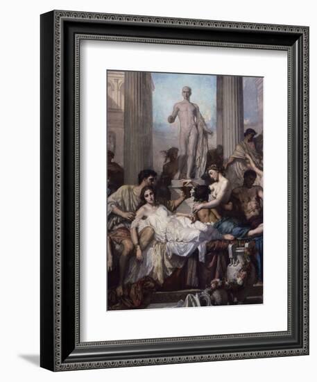 Detail, Les Romains De La Decadence (The Romans of the Decadence), 1847-Thomas Couture-Framed Giclee Print