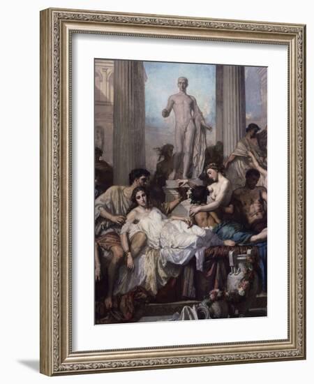 Detail, Les Romains De La Decadence (The Romans of the Decadence), 1847-Thomas Couture-Framed Giclee Print