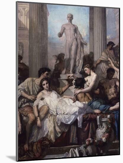 Detail, Les Romains De La Decadence (The Romans of the Decadence), 1847-Thomas Couture-Mounted Giclee Print