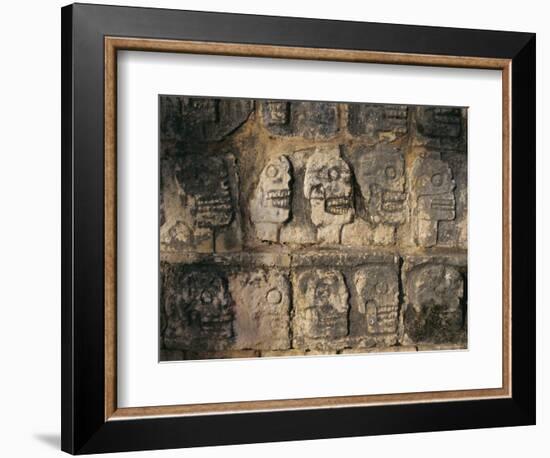 Detail, Mayan Ruins, Chichen Itza, Unesco World Heritage Site, Yucatan, Mexico, Central America-Gavin Hellier-Framed Photographic Print