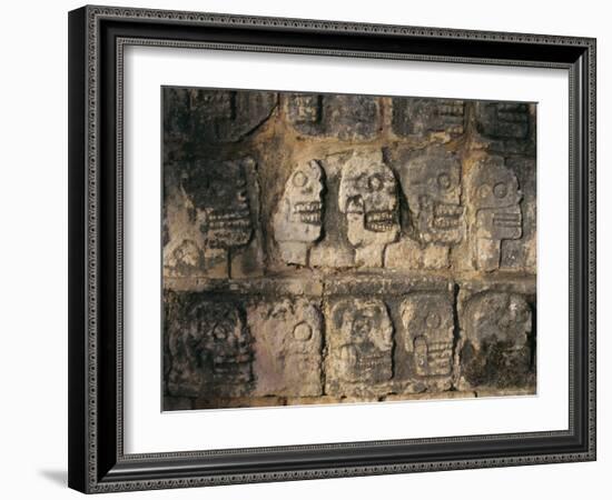 Detail, Mayan Ruins, Chichen Itza, Unesco World Heritage Site, Yucatan, Mexico, Central America-Gavin Hellier-Framed Photographic Print