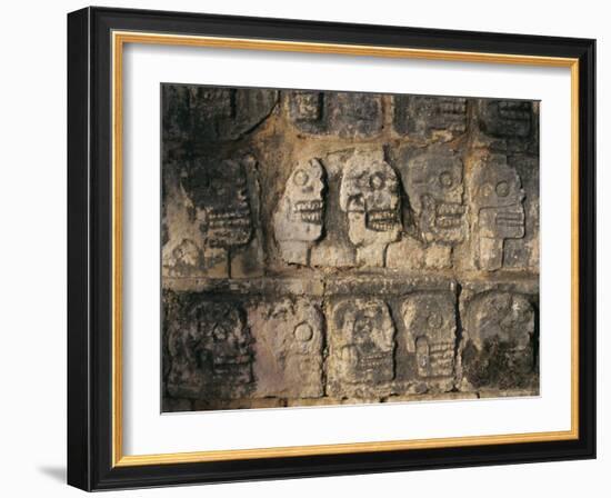 Detail, Mayan Ruins, Chichen Itza, Unesco World Heritage Site, Yucatan, Mexico, Central America-Gavin Hellier-Framed Photographic Print