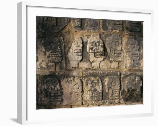 Detail, Mayan Ruins, Chichen Itza, Unesco World Heritage Site, Yucatan, Mexico, Central America-Gavin Hellier-Framed Photographic Print