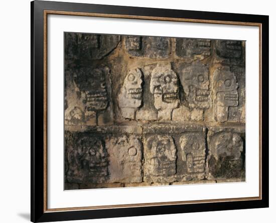 Detail, Mayan Ruins, Chichen Itza, Unesco World Heritage Site, Yucatan, Mexico, Central America-Gavin Hellier-Framed Photographic Print