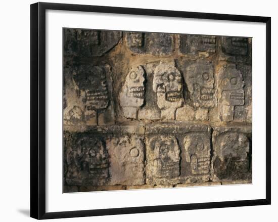 Detail, Mayan Ruins, Chichen Itza, Unesco World Heritage Site, Yucatan, Mexico, Central America-Gavin Hellier-Framed Photographic Print