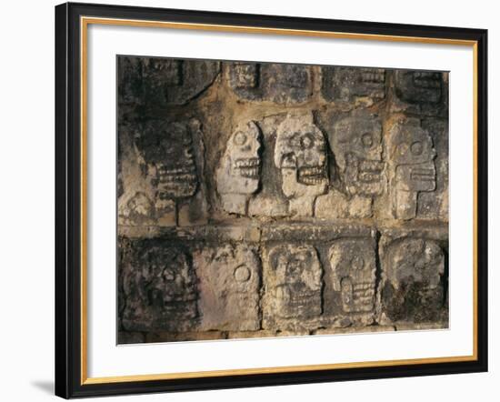 Detail, Mayan Ruins, Chichen Itza, Unesco World Heritage Site, Yucatan, Mexico, Central America-Gavin Hellier-Framed Photographic Print