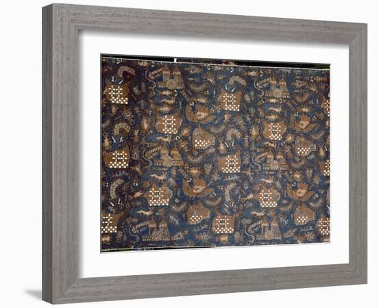 Detail of a batik kain-Werner Forman-Framed Giclee Print