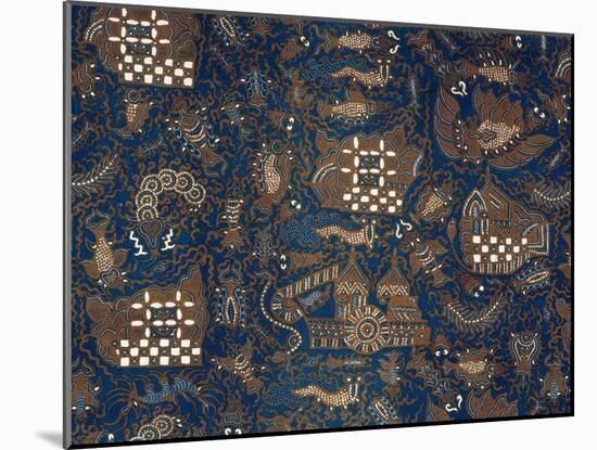 Detail of a batik kain-Werner Forman-Mounted Giclee Print