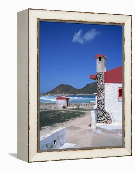 Detail of a Coastal Cottage, Calhau, Sao Vicente, Cape Verde Islands, Atlantic, Africa-Renner Geoff-Framed Premier Image Canvas