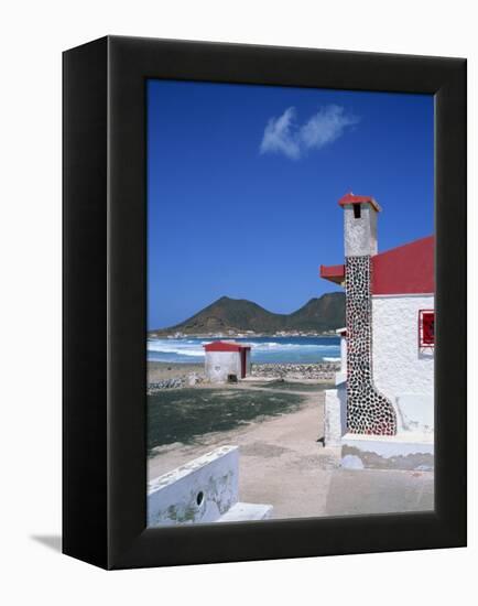 Detail of a Coastal Cottage, Calhau, Sao Vicente, Cape Verde Islands, Atlantic, Africa-Renner Geoff-Framed Premier Image Canvas