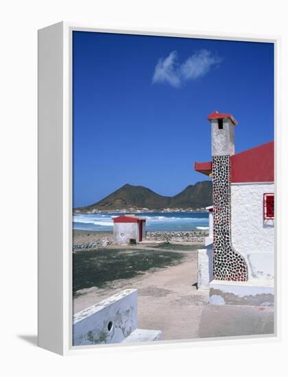 Detail of a Coastal Cottage, Calhau, Sao Vicente, Cape Verde Islands, Atlantic, Africa-Renner Geoff-Framed Premier Image Canvas