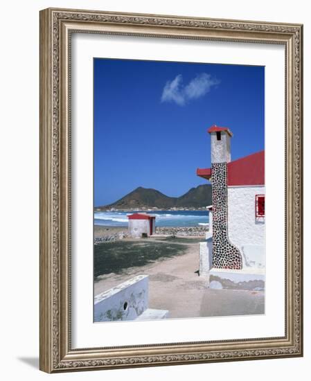 Detail of a Coastal Cottage, Calhau, Sao Vicente, Cape Verde Islands, Atlantic, Africa-Renner Geoff-Framed Photographic Print
