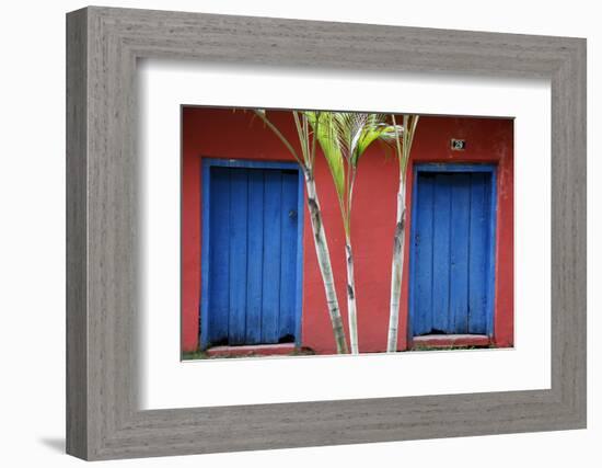 Detail of a Colonial House at the Historical Centre (Cidade Alta) of Porto Seguro, Bahia, Brazil-Yadid Levy-Framed Photographic Print