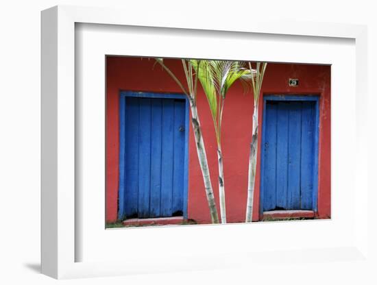 Detail of a Colonial House at the Historical Centre (Cidade Alta) of Porto Seguro, Bahia, Brazil-Yadid Levy-Framed Photographic Print