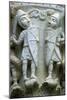 Detail of a column showing Norman Soldiers, 12th century. Artist: Unknown-Unknown-Mounted Giclee Print