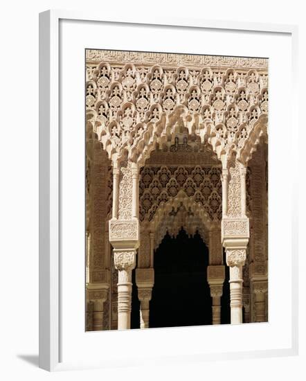 Detail of a Gallery Arch, from the Court of the Lions-null-Framed Giclee Print