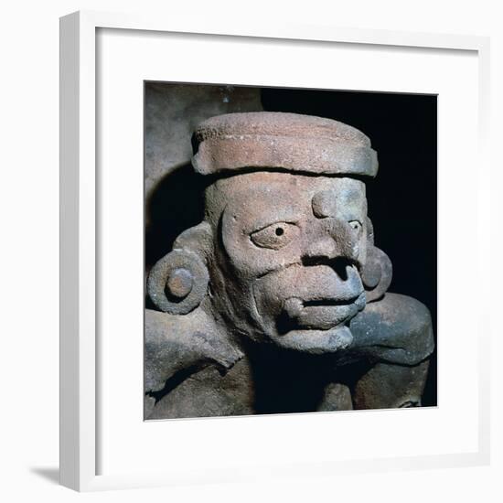 Detail of a Mayan pottery incense burner, 8th century-Unknown-Framed Giclee Print
