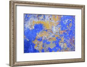Detail of a Painted Retaining Wall on the Main Shopping Street in Obidos-Mallorie Ostrowitz-Framed Photographic Print