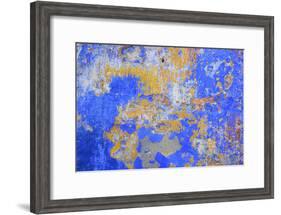 Detail of a Painted Retaining Wall on the Main Shopping Street in Obidos-Mallorie Ostrowitz-Framed Photographic Print