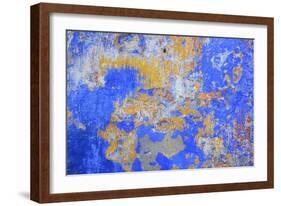Detail of a Painted Retaining Wall on the Main Shopping Street in Obidos-Mallorie Ostrowitz-Framed Photographic Print